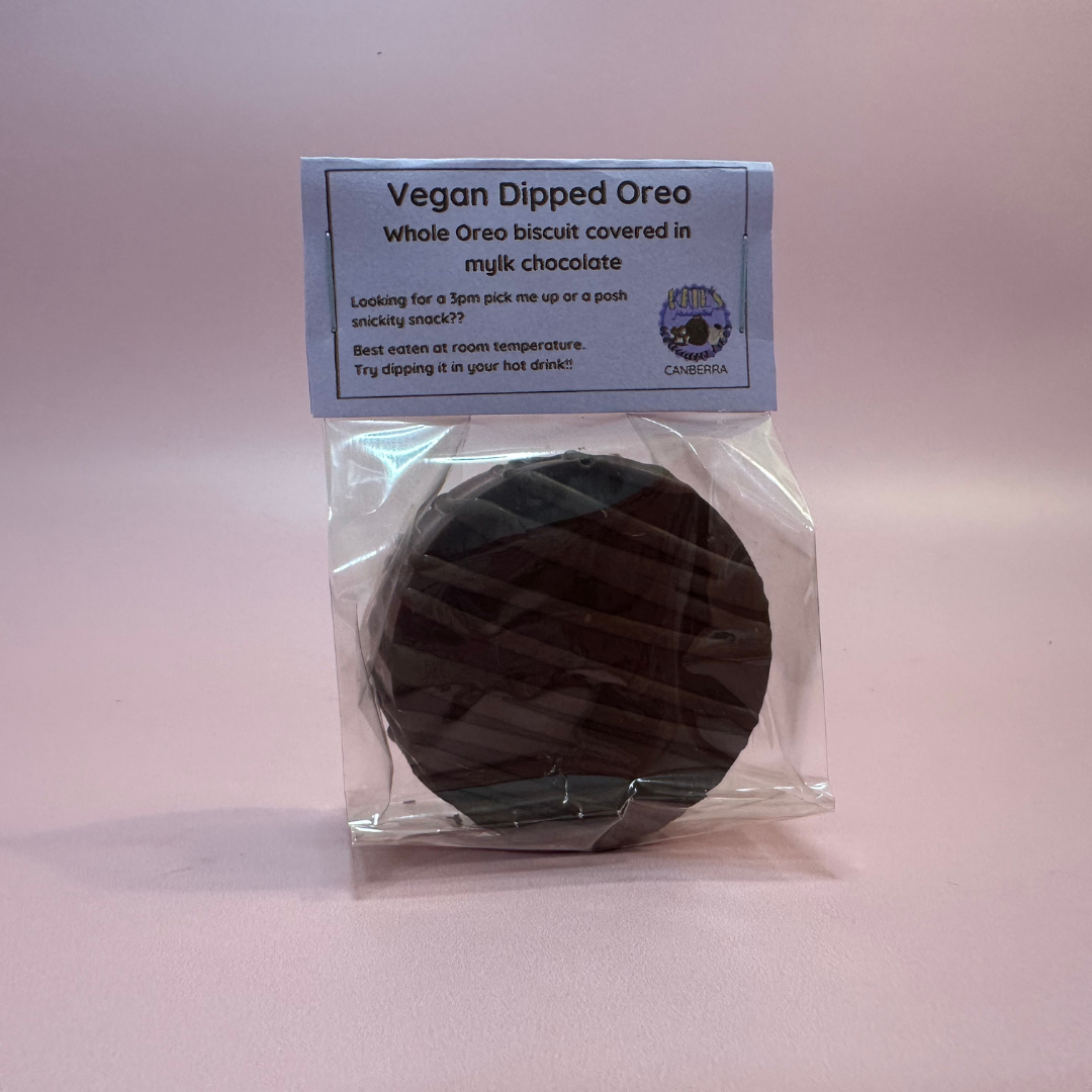 Vegan Oreo Dipped Biscuit